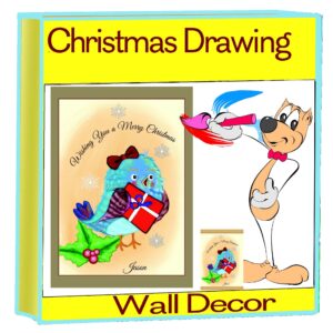 Christmas Drawing  Wall Decor