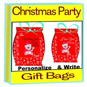 CHRISTMAS PARTY GIFT BAGS ,The Santa Clause Gift Bags, Christmas diy gift bags, personalize gift bags