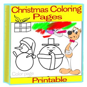 Christmas coloring printable