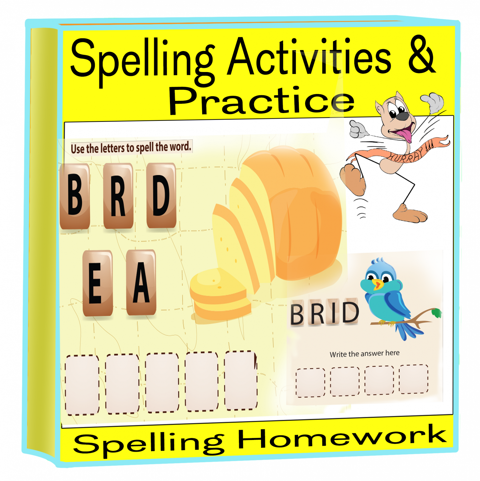 Awesome 10 X Spelling Word Scramble Worksheets For Kids