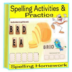 Spelling word scramble worksheet