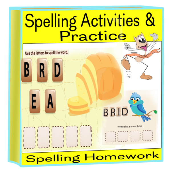 Awesome 10 X Spelling Word Scramble Worksheets For Kids