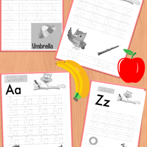26 A-Z   Dot-to Dot tracing children worksheet